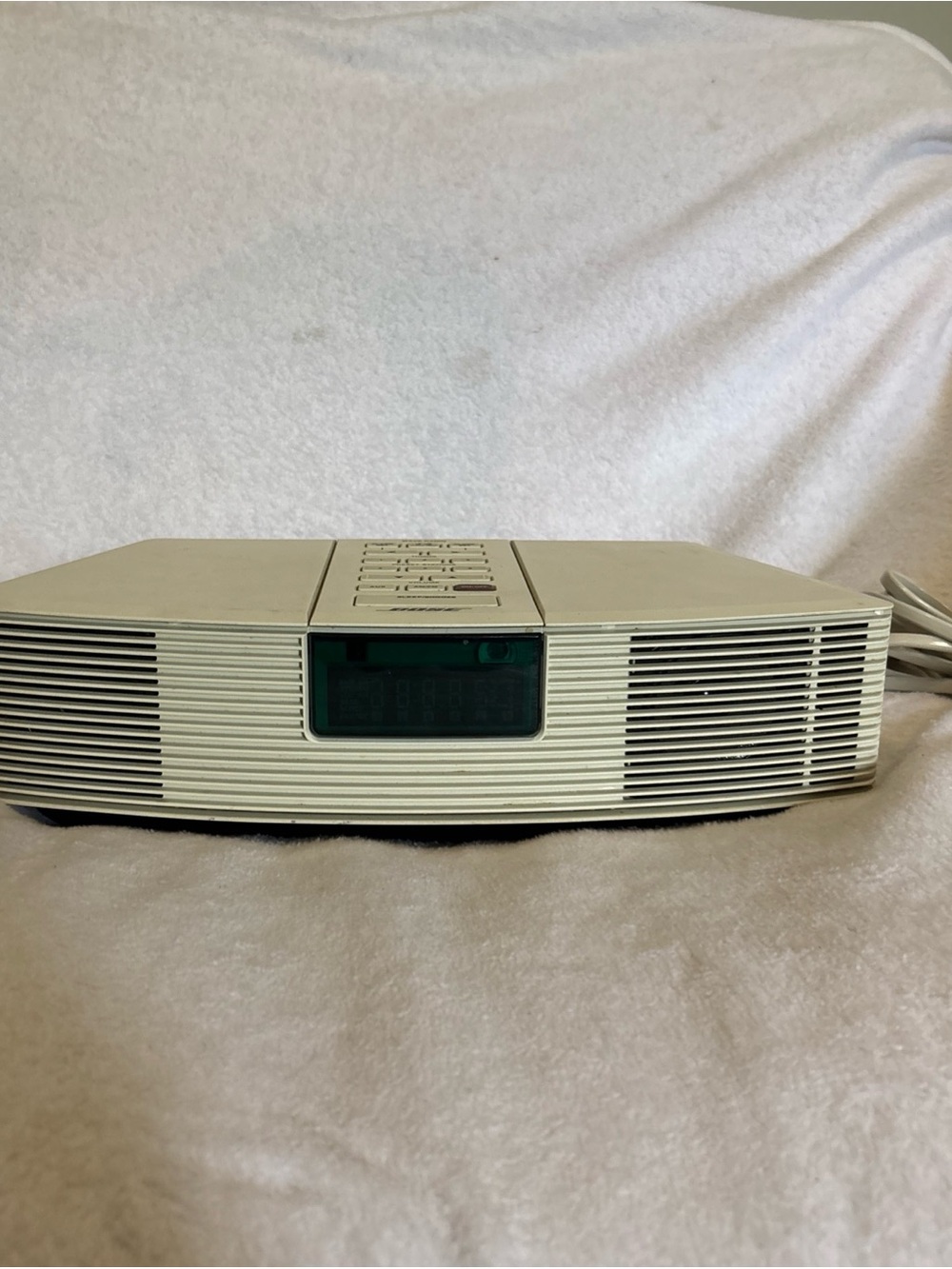 Bose AWR1-1W Acoustic Wave Clock Radio Off White/Beige No Remote